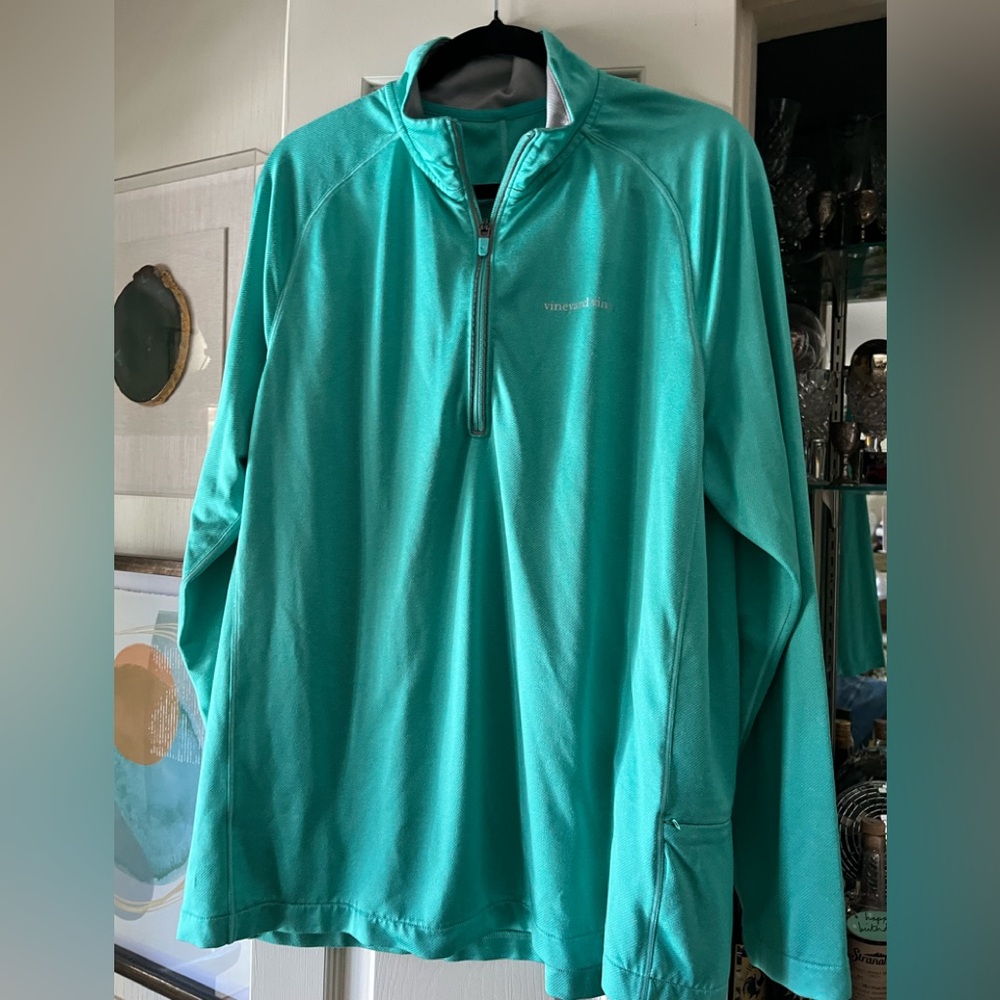 New Vineyard Vines Zip Pullover Large